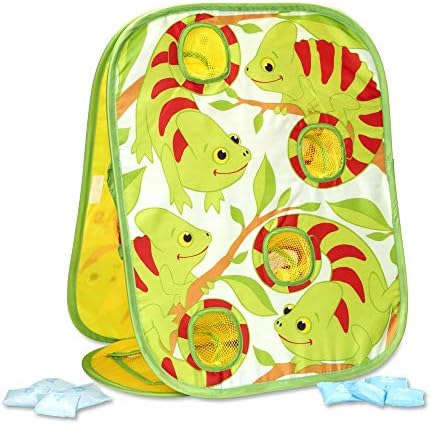 Melissa & Doug Melissa Doug Verdie Chameleon Beanbag Toss Two Challenging 8 Pieces