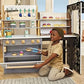 Little Tikes Real Wood Cafe Bakery Wooden Play Kitchen with Realistic Lights Sounds and