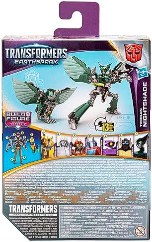 Transformers EarthSpark Deluxe Class Terran Nightshade Action Figure 5-Inch Robot for