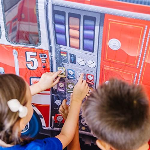 Melissa & Doug Melissa Doug Fire Truck Play Tent Role Play Firefighter Tent Fire Truck