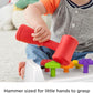 Fisher-Price Toddler Toy Tap Turn Bench Pretend Tools 2-Sided Construction Set