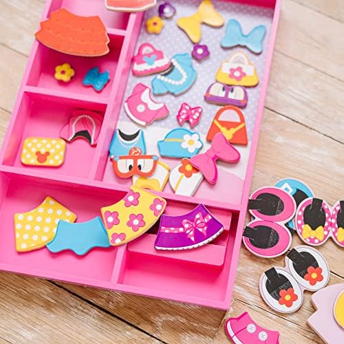 Melissa & Doug Melissa Doug Disney Minnie Mouse Magnetic Dress-Up Wooden Doll 35 pcs