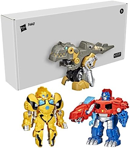 Transformers Playskool Primal Team-Up 3-Pack with Optimus PrimeBumblebee and Grimlock