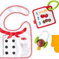 Fisher-Price Cutest Chef Gift Set 4 cooking-themed baby toys with wearable bib and