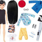 Mattel Creatable World Deluxe Character Kit Customizable Doll Black Straight Hair