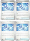 Pokemon Glass Trumpet 135142 - Stellar Crown Trainer Card Set x4 - Playset