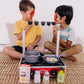 Melissa & Doug Melissa Doug 19-Piece Deluxe Wooden Cooktop Set with Wooden Play Food