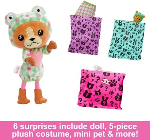 Barbie Cutie Reveal Chelsea Doll Animal Plush