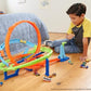 Hot Wheels Toy Car Track Set Action Loop Cyclone Challenge Playset