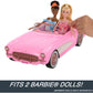 Barbie Hot Wheels RC Corvette from The Movie Full-Function Remote-Control Toy Car Holds 2 Doll