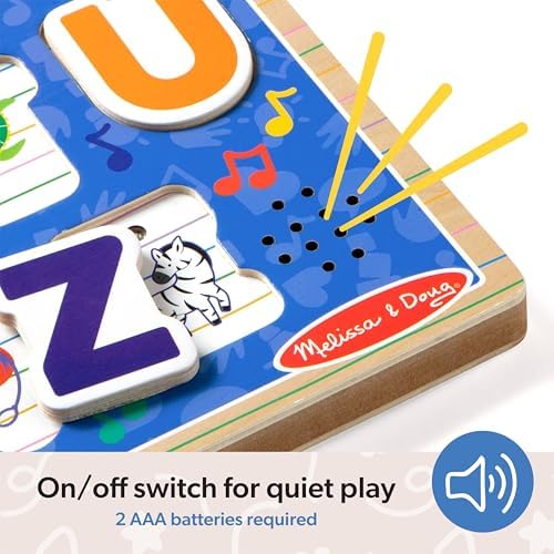 Melissa & Doug Melissa Doug Ms. Rachela Wooden Phonics Alphabet Sound Puzzle