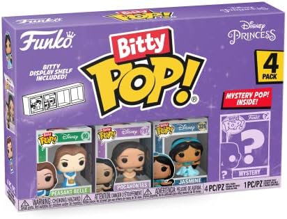 Funko Bitty Pop Disney Princesses - Peasant Belle Pocahontas Jasmine and A Surprise