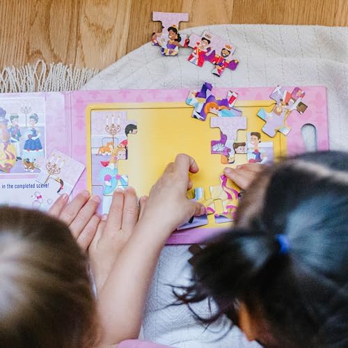 Melissa & Doug Take-Along Magnetic Jigsaw Puzzles Travel Toy Vehicles