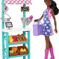 Barbie Careers Playset Farmers Market Set with Blonde Fashion Doll Furniture