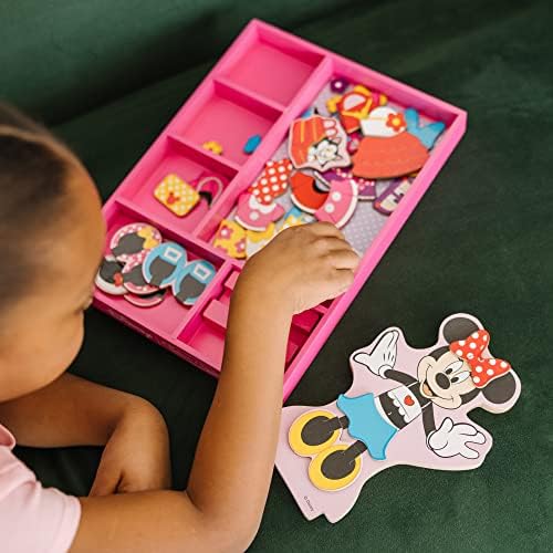 Melissa & Doug Melissa Doug Disney Minnie Mouse Magnetic Dress-Up Wooden Doll 35 pcs