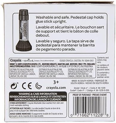 Crayola Washable Glue Sticks Art Tools 12 ct. Great for Classroom Projects
