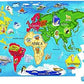 Melissa & Doug Melissa Doug World Map Jumbo Jigsaw Floor Puzzle 33 pcs 2 x 3 feet