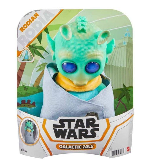 Star Wars Galactic Pals - 11 Hard Plush w Carrying Satchel - Soft Cuddly Toy Rodian