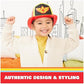 Disney Junior Firebuds Bo's Firefighter Hat with Light and Sounds Pretend Play Costume
