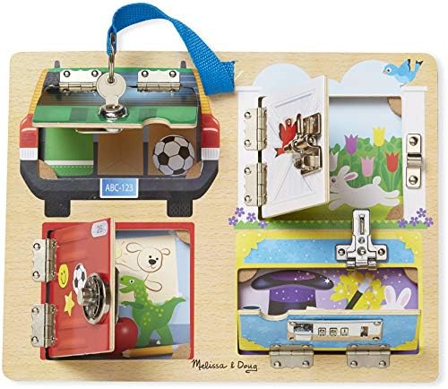 Melissa & Doug Lock and Latches Board Activity Kit 1 MeaSlaSiaSssa Doug Rainbow Scratch