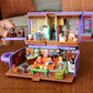 Polly Pocket Friends Compact Playset with 6 Character Dolls 9 Coffee Cup Exterior Toy