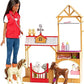 Barbie Sweet Orchard Farm Doll Vet Playset