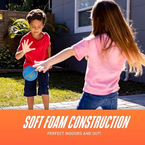 Nerf Mini Foam Sports Ball Set - Foam Football Soccer Ball Basketball Set Soft Foam
