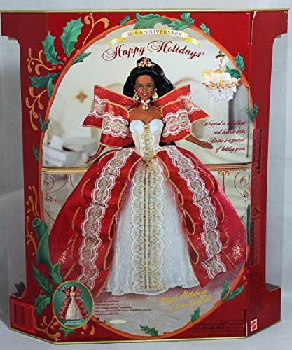 Barbie Happy Holidays 1997 African-American 10th Anniversary