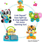 Fisher-Price Baby Learning Toy Link Squad Crawl 'n Colors Chameleon with Music Lights for