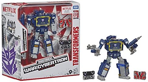 Transformers Netflix War for Cybertron Trilogy Voyager Class Soundwave Battle 3-Pack with