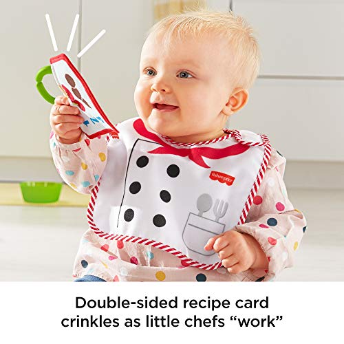 Fisher-Price Cutest Chef Gift Set 4 cooking-themed baby toys with wearable bib and