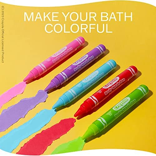 Crayola Taste Beauty Bathtub Bodywash Pens ' Bath per Pack 6 Adult Supervision Recommended