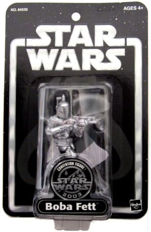 Hasbro Star Wars Silver Boba Fett Figure 2003 Convention