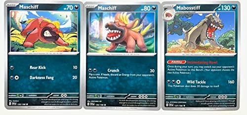 Pokemon Mabosstiff 137198 - Scarlet Violet - Pokemon Evolution 3 Card Set