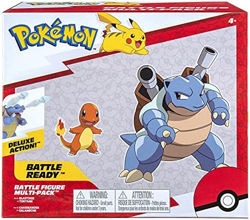 Pokemon Battle Figure 2 Pack - 2-Inch Eevee and 4.5-Inch Scyther Battle Ready Figures