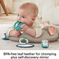 Fisher-Price Baby Toy Tummy Time Fawn Wedge Animal-Themed Support with Mirror Teether