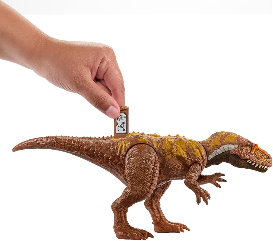 Mattel Jurassic World Wild Roar Dinosaur Toy with Sound Attack Move Megalosaurus Posable