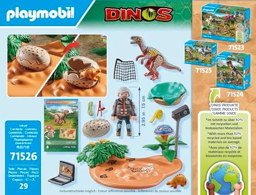 Playmobil Dinos Stegosaurus Nest with Egg Thief