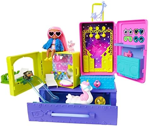 Barbie HDY91 Extra Travel Set with 2 Puppies and Doll