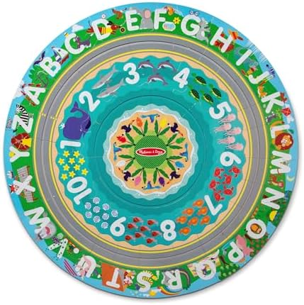 Melissa & Doug Melissa Doug Round the Shore Tracks Cardboard Jigsaw Floor Puzzle