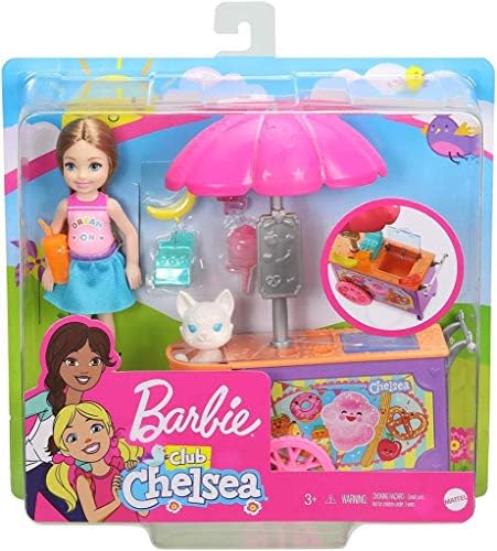 Barbie Club Chelsea Doll and Snack Cart Playset