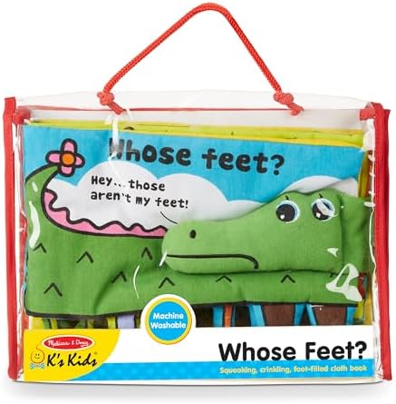 Melissa & Doug Melissa Doug Soft Activity Baby Book - Whose Feet
