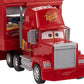 Mattel Disney and Pixar Cars Mack Hauler 13-inch Toy Transporter Truck with Ramp Carry Storage for 12 Vehicle