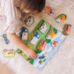 Melissa & Doug Melissa Doug Vehicles Wooden Peg Puzzle 8 pcs