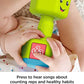 Fisher-Price Baby Toddler Toy Laugh Learn Countin' Reps Dumbbell Rattle with Learning