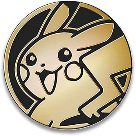 Pokemon Pikachu Coin from the Pokemon Trading Card Game Large Size - Gold