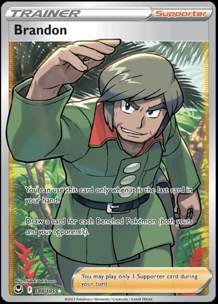 Pokemon Brandon 188195- Silver Tempest - Full Art Trainer - Pokemon Ultra Rare Card -