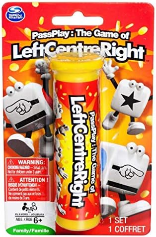 Spin Master Left Center Right Dice Game - Styles Vary TubeTin