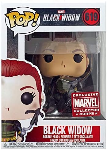 Funko POP Marvel Collector Corps Black Widow 619 w Protective Case