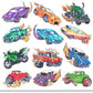 Transformers Toy Race Car Set - 2 Transformers Key Blaster Toy Racecars Plus More for